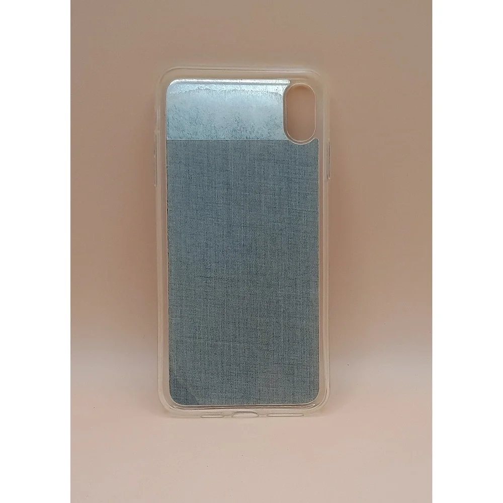 Black Glitter iPhone Case with Built-in Mirror Panel Clear TPU Bumper Sparkly